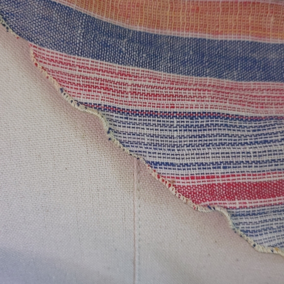 Vintage Scalloped Boho Scarf Handkerchief - Picture 5 of 7